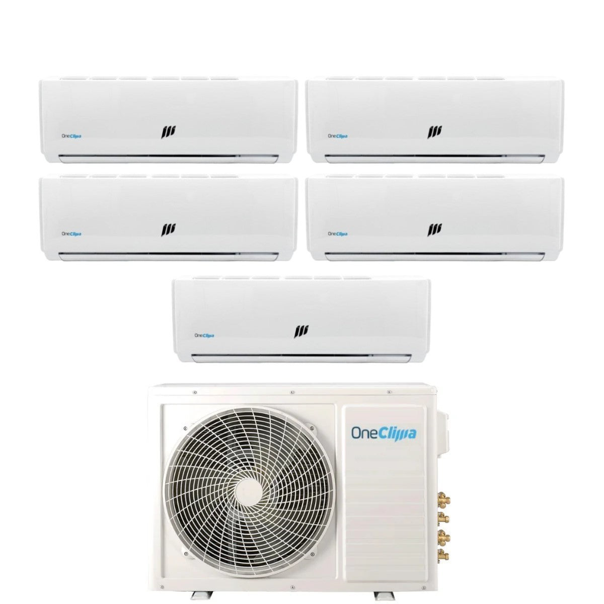 Air conditioner penta-split OneClima Inverter series PRO 9+12+12+12+12 with MLT42x5/Y24 R-32 optional Wi-Fi 9000+12000+12000+12000+12000