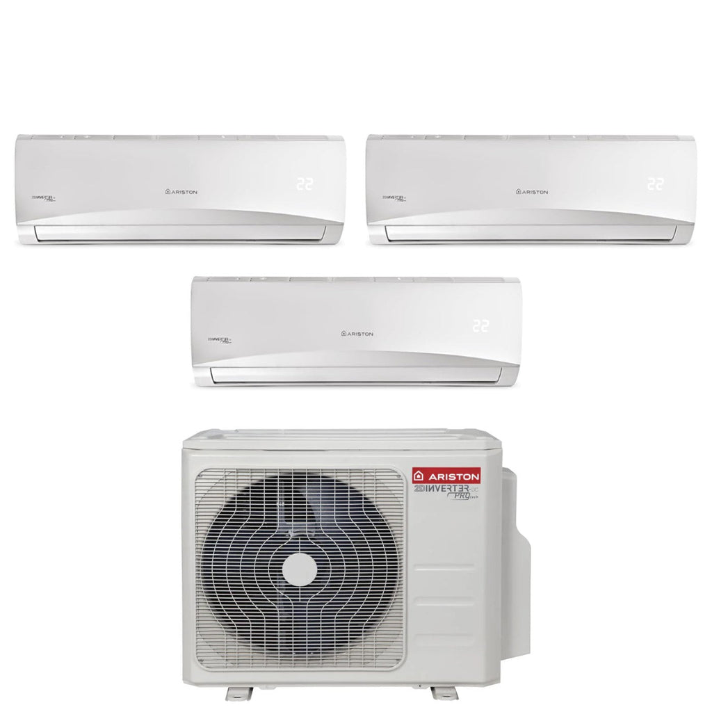 Air conditioner tri-split Inverter Ariston PRIOS 9000+9000+12000 btu R-32 optional Wi-Fi 9+9+12 with TRIAL 80 XD0C-O
