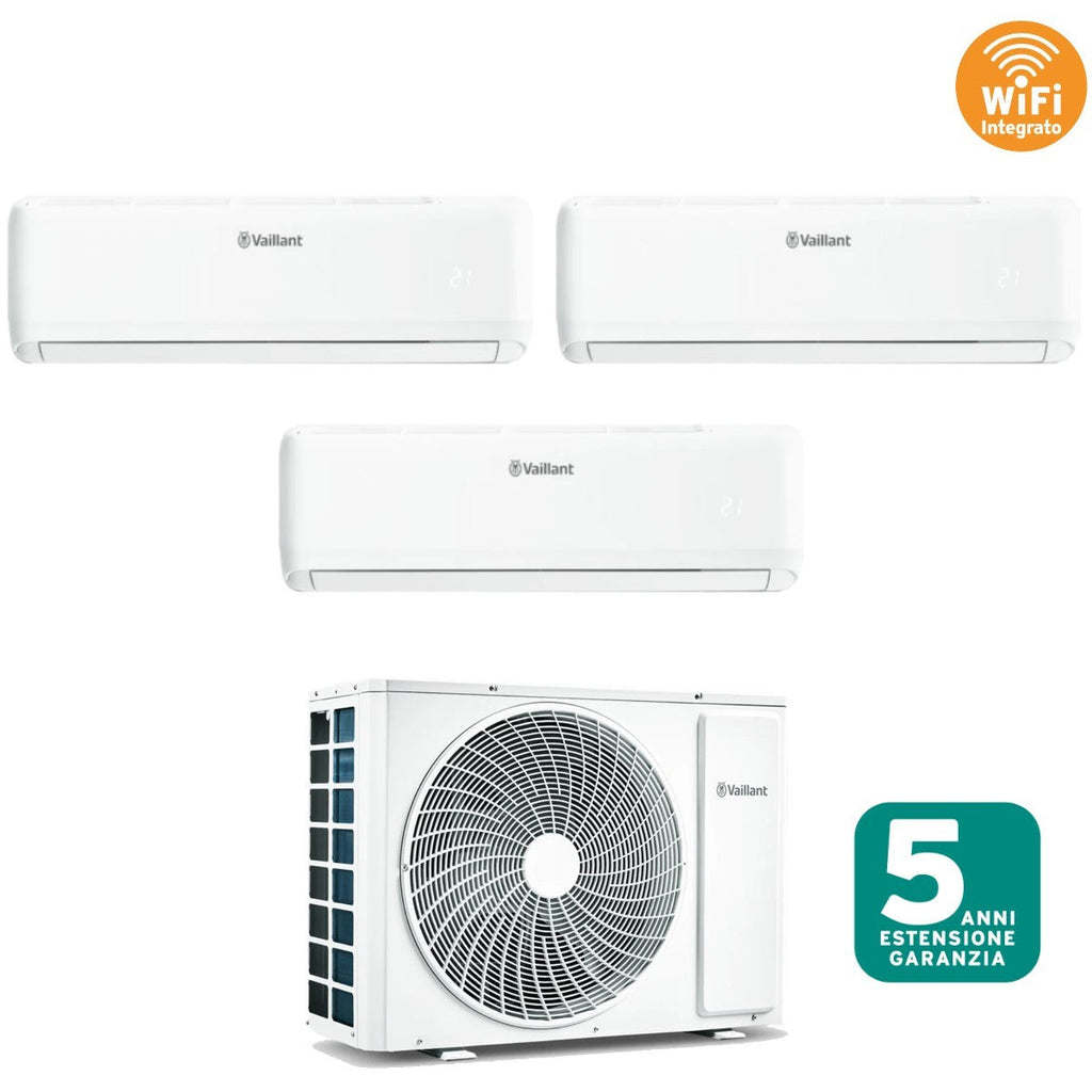 Air conditioner tri-split Vaillant Inverter series CLIMAVAIR PRO 7+7+7 with VAM1-070A3NO R-32 built-in Wi-Fi 7000+7000+7000