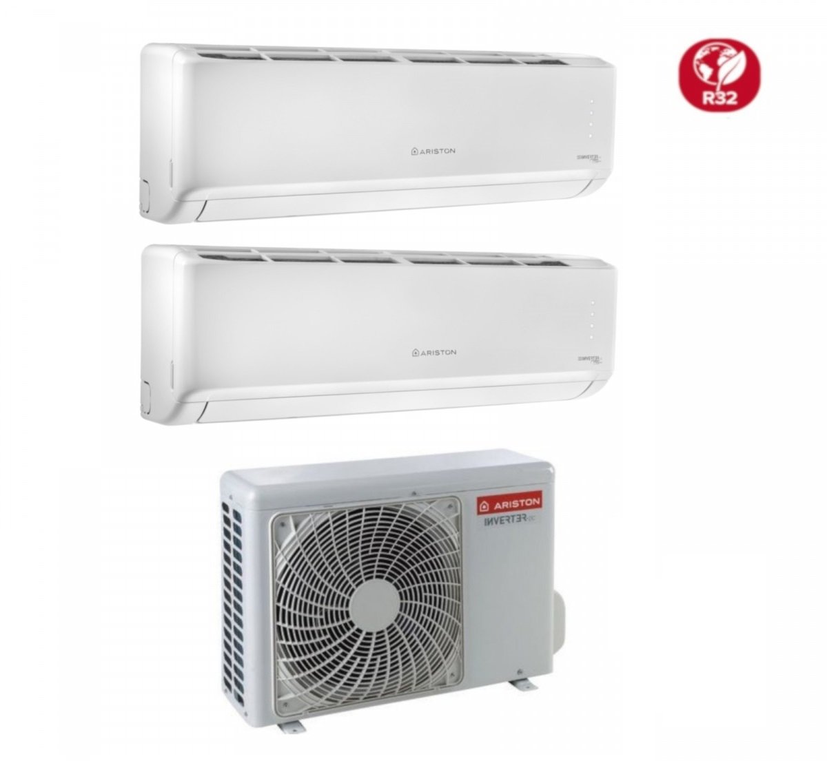 Air conditioner dual-split Ariston Inverter series ALYS PLUS 9+12 with DUAL 50XD0-O R-32 optional Wi-Fi 9000+12000