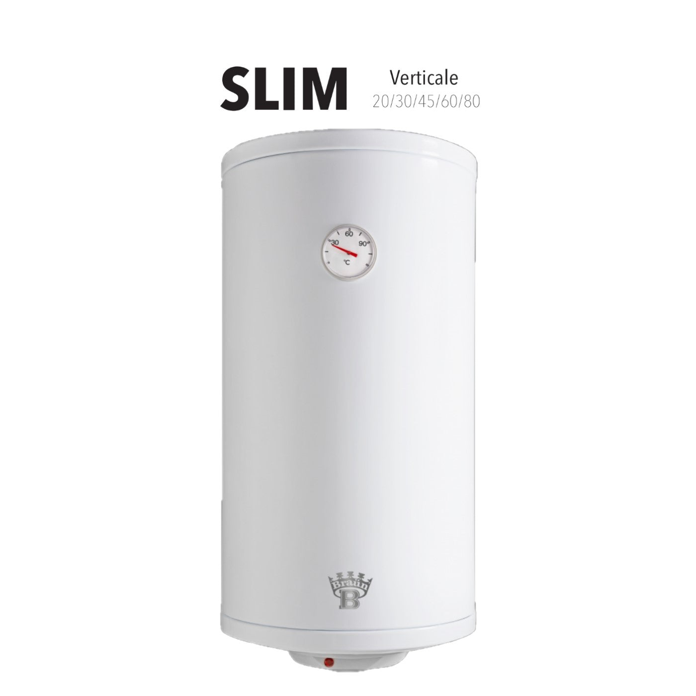 Scaldabagno Elettrico Bandini Braun Slim Verticale Flangiato 30 Litri