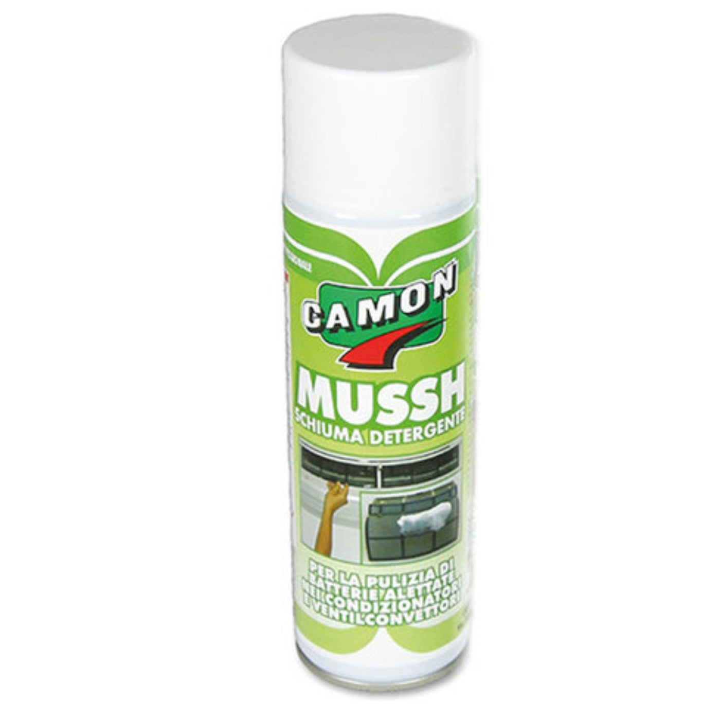 Mussh-Detergent foam for cleaning finned elements and filters in air conditioners and fan coils. 650ml