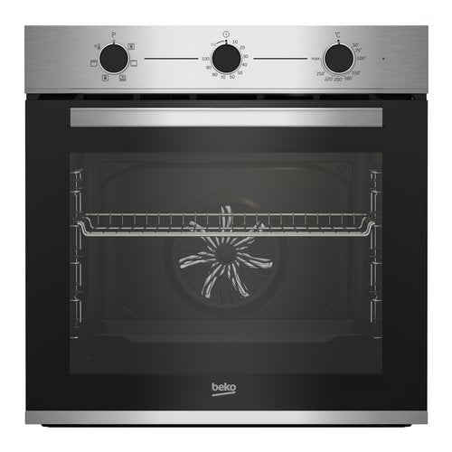 Forno Elettrico Ventilato Beko Beyond Bbie12100X Classe A 72 Litri (A59,5xL59,4xP56,7) 6 Funzioni Inox e Nero