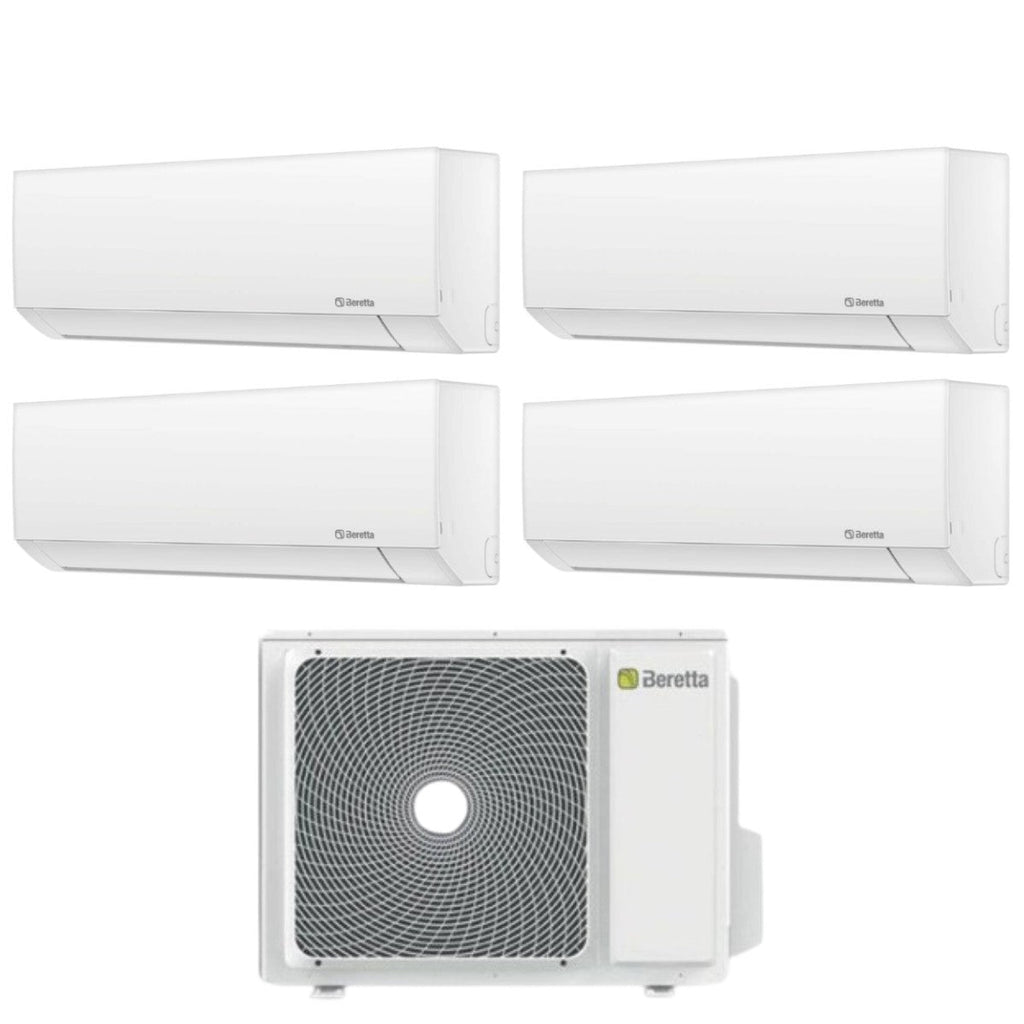 Air conditioner quad-split Beretta Inverter series BREVA E 9+9+9+9 with 24000-4 R-32 optional Wi-Fi 9000+9000+9000+9000