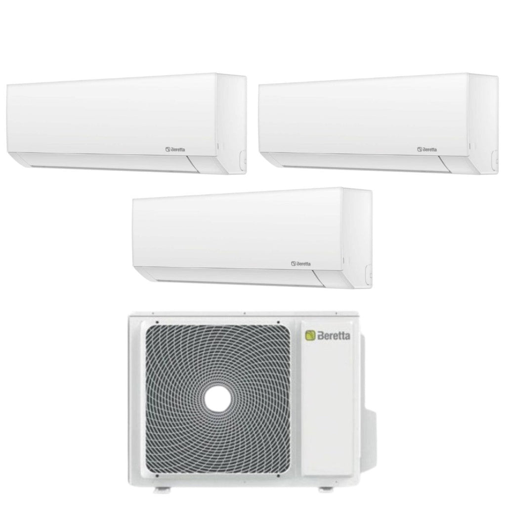Air conditioner tri-split Beretta Inverter series BREVA E 12+12+12 with 24000-4 R-32 optional Wi-Fi 12000+12000+12000