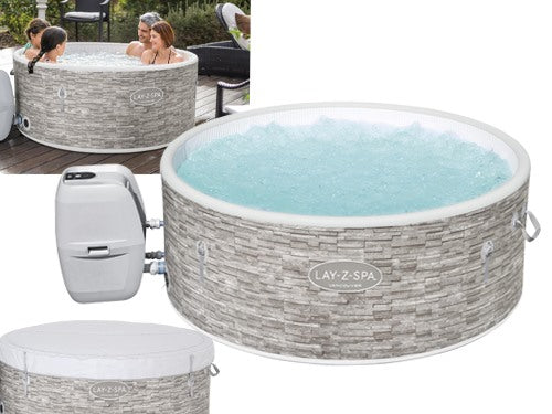 Piscina Gonfiabile Idromassaggio Spa Lay-Z Vancouver AirJet Plus Bestway 60027