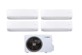 Air conditioner quad-split Bosch Inverter series CLIMATE 6000i 12+12+12+12 with CL5000M 105/4 E R-32 optional Wi-Fi 12000+12000+12000+12000