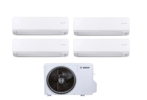 Air conditioner quad-split Bosch Inverter series CLIMATE 6000i 9+9+12+12 with CL5000M 82/4 E R-32 optional Wi-Fi 9000+9000+12000+12000