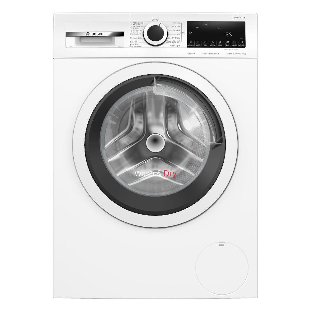 Lavasciuga Bosch series 4 WNA144V0IT 9 Kg Lavaggio 5 Kg Asciugatura Classe E 1400 Giri (A84,8xL59,8xP59) EcoSilence Drive white