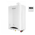 RINNAI condensing boiler ZEN 34 kW Low NOx Integrated Wi-Fi Integrated condensate neutralizer cod. REB-KBI3535FF-LPG LPG Complete with Fume Kit