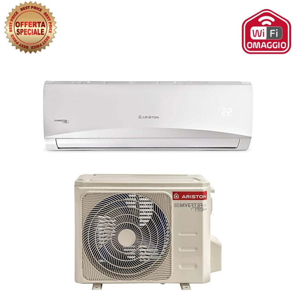 Ariston Inverter Air Conditioner PRIOS series 9000 btu C 25 MUD0 R-32 Wi-Fi Optional Class A++/A+