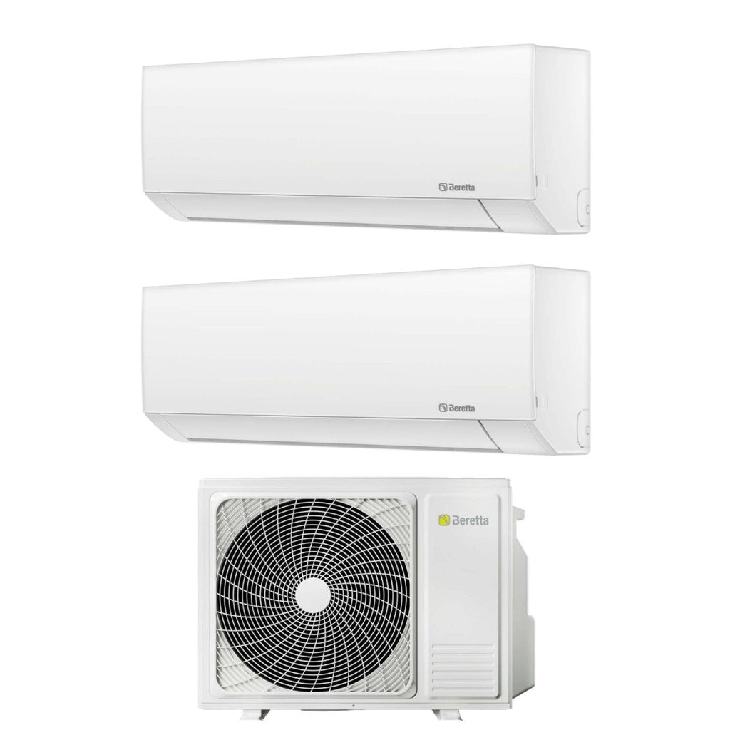 Beretta Dual Split Inverter Air Conditioner BREVA series 12000+12000 btu R-32 with UE 18000-2 Wi-Fi Optional Class A++