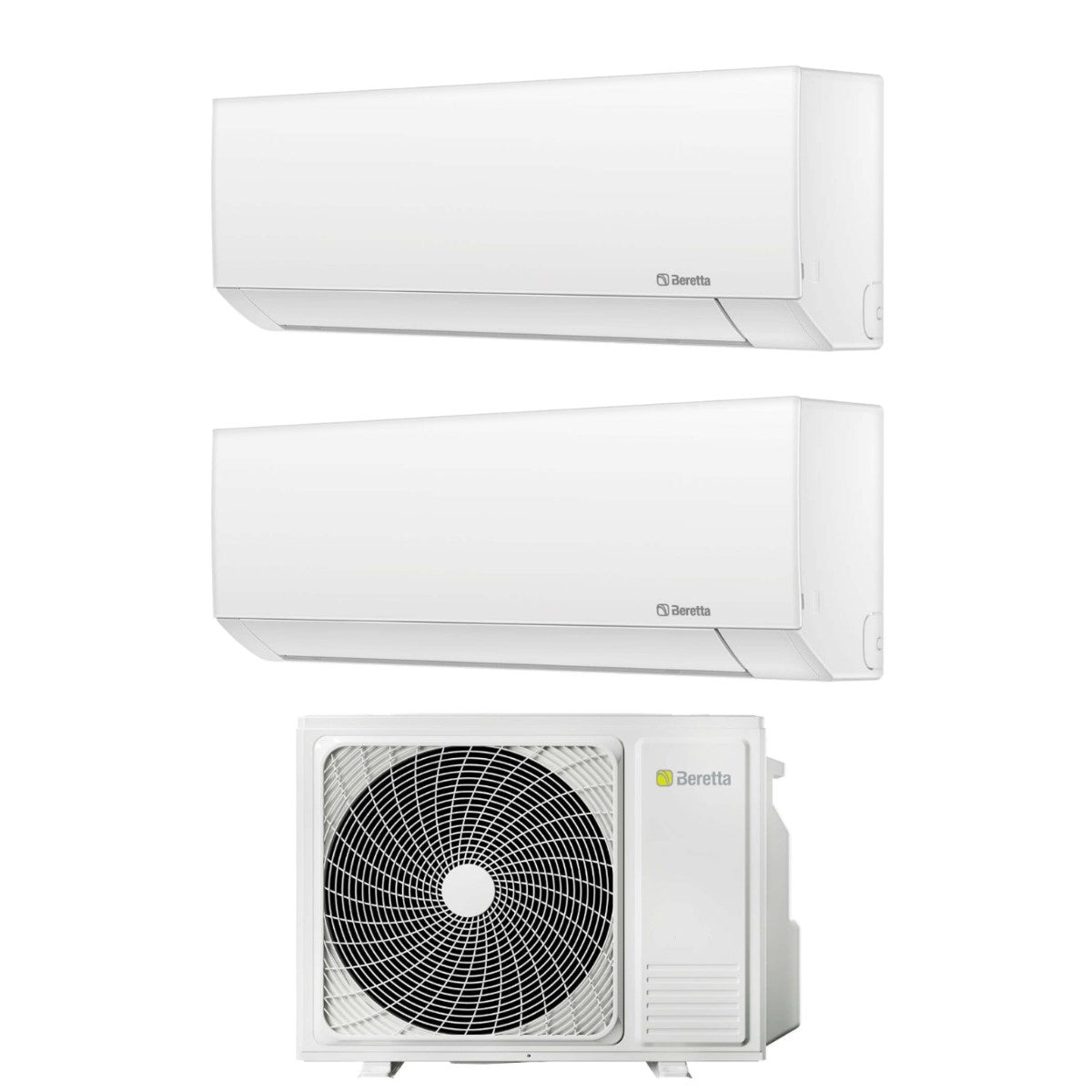 Beretta Dual Split Inverter Air Conditioner BREVA series 9000+12000 btu R-32 with UE 18000-2 Wi-Fi Optional Class A++