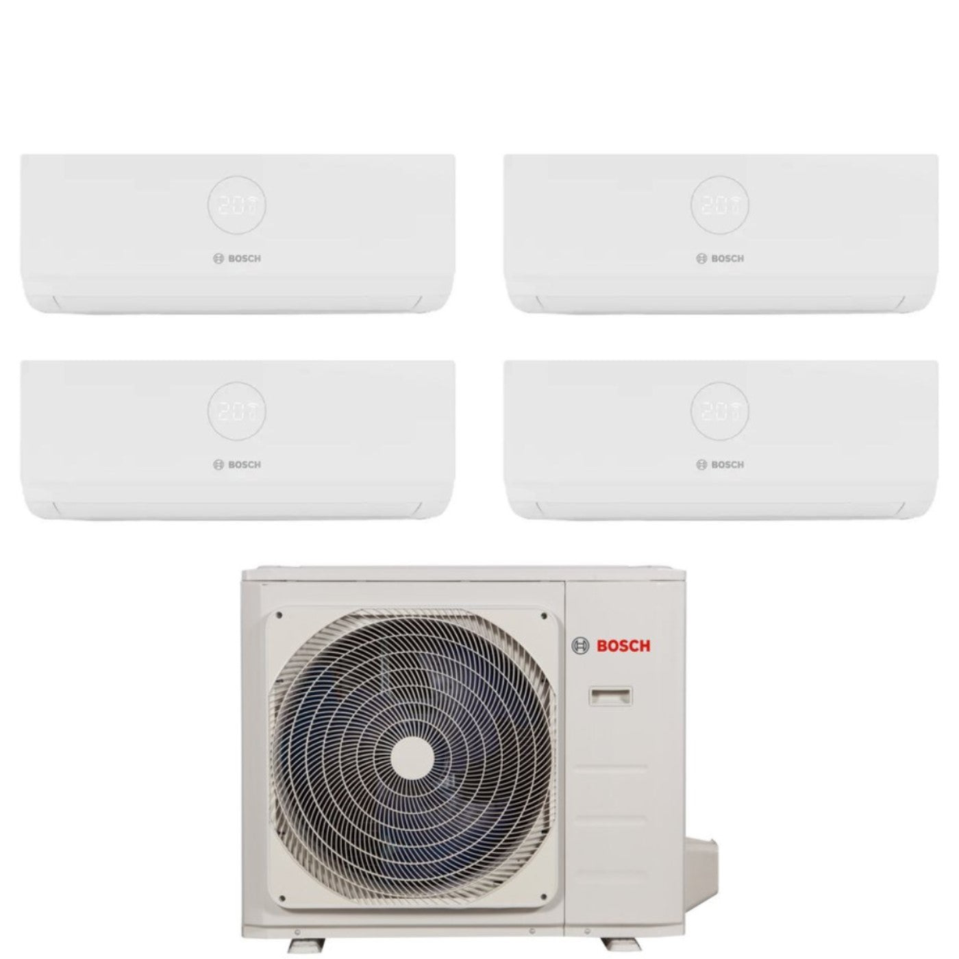 Bosch Air Conditioner Split Inverter Panels CLIMATE 3000i series 9+9+9+18 with CL5000M 105/4 E R-32 Wi-Fi Optional 9000+9000+9000+18000