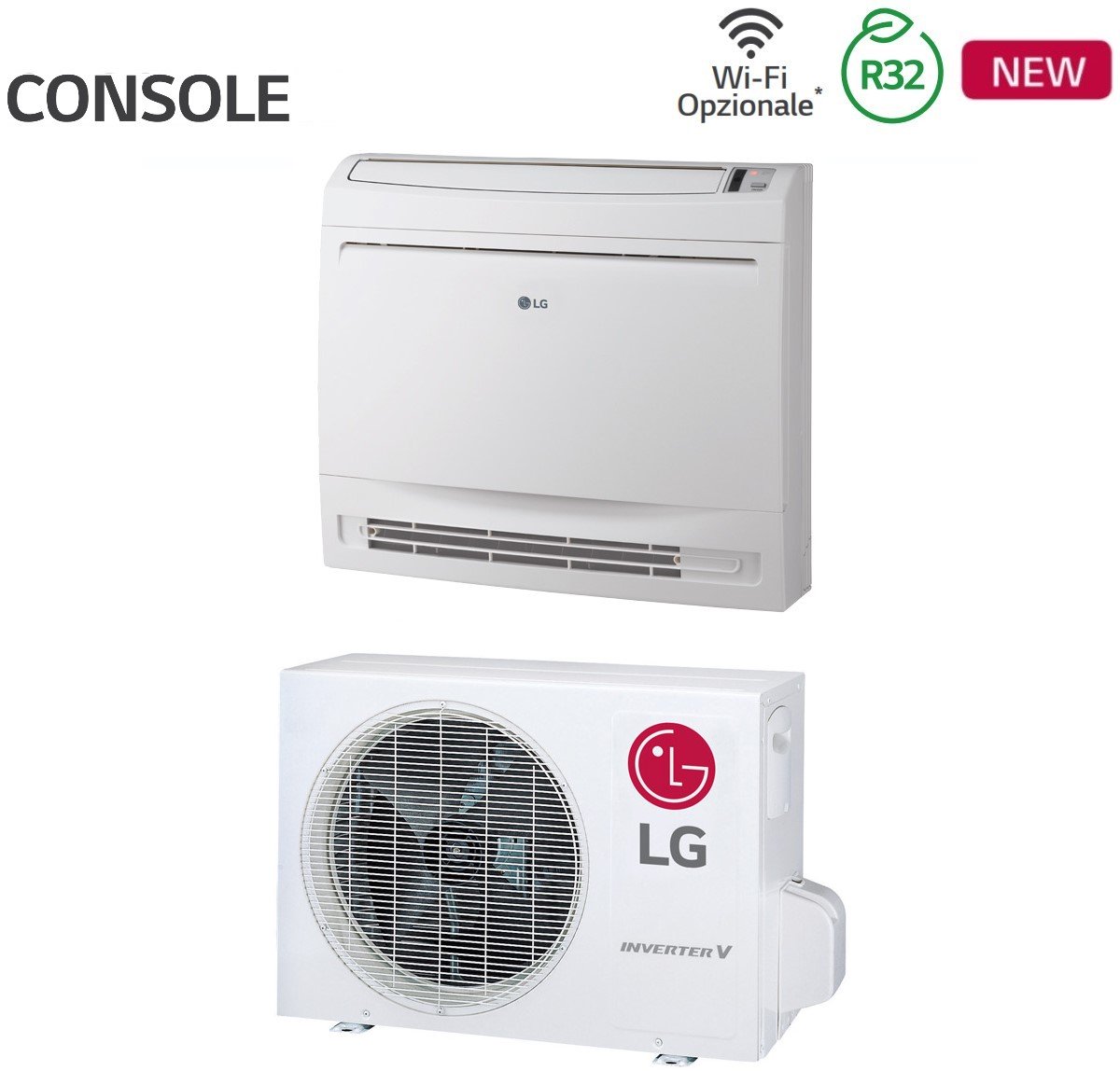 LG 12000 BTU Air Conditioner R-32 Wi-Fi optional | UQ12F