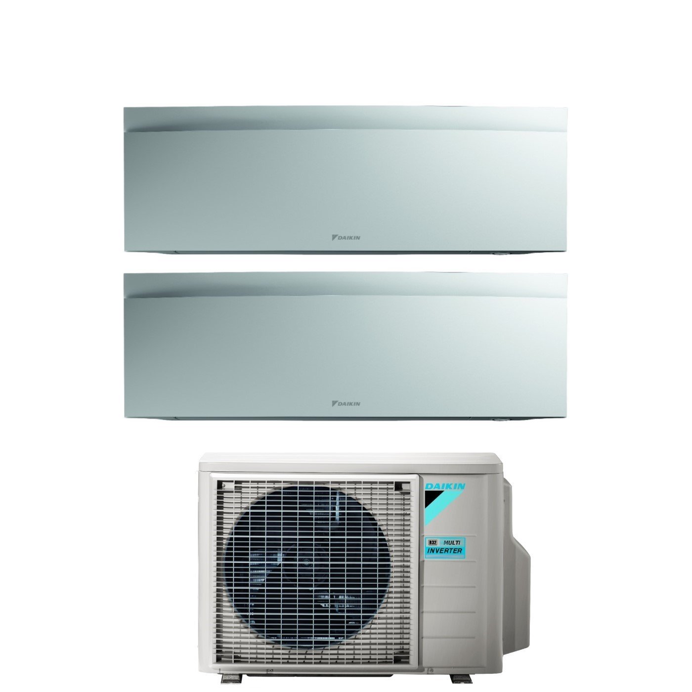 Air conditioner dual-split Daikin Emura White III 7+18 with 2MXM50A R-32 built-in Wi-Fi white Opaco Garanzia Italiana