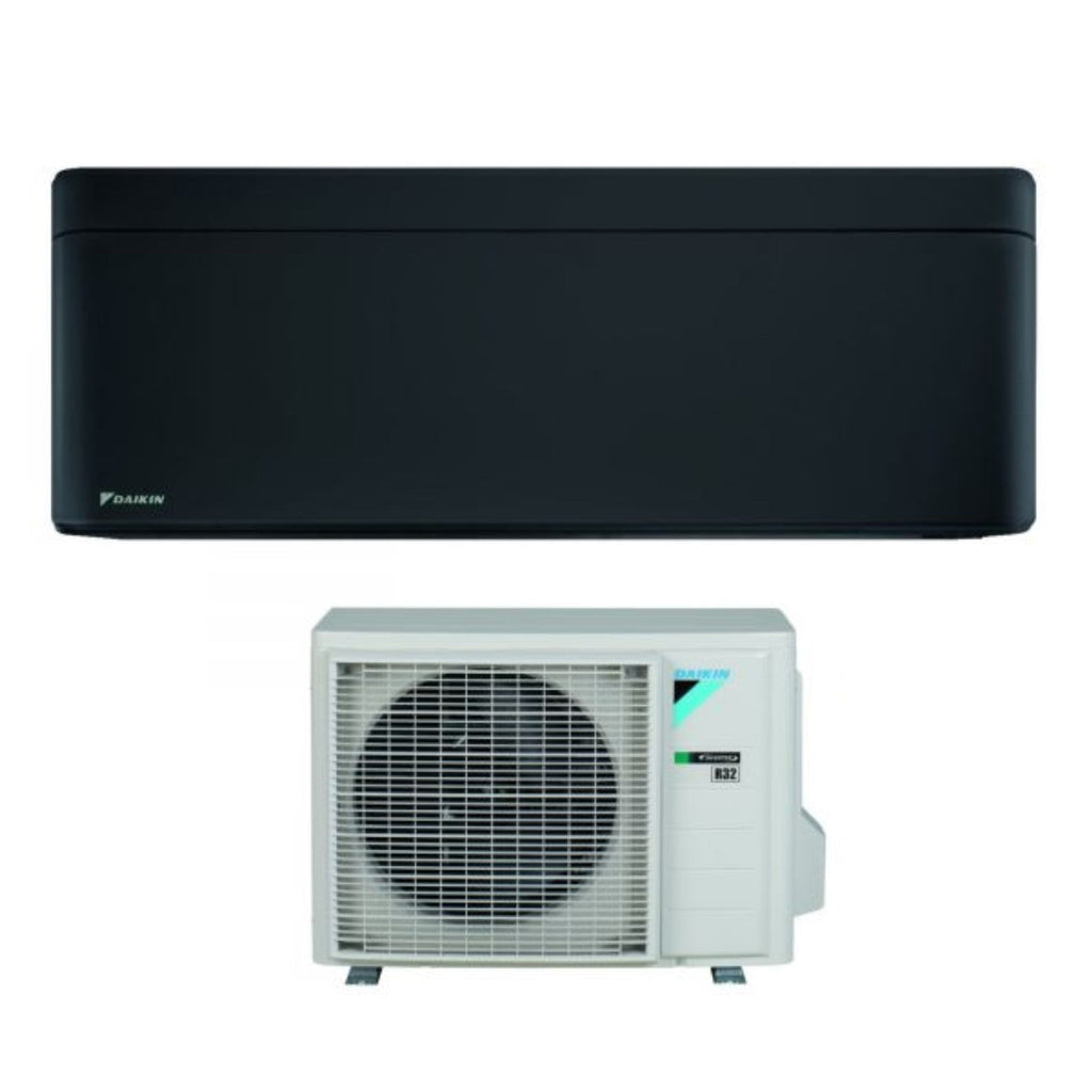 Daikin Bluevolution Inverter Air Conditioner STYLISH TOTAL BLACK series 12000 Btu FTXA35BB R-32 Integrated Wi-Fi Class A+++ Black Color - Italian Warranty
