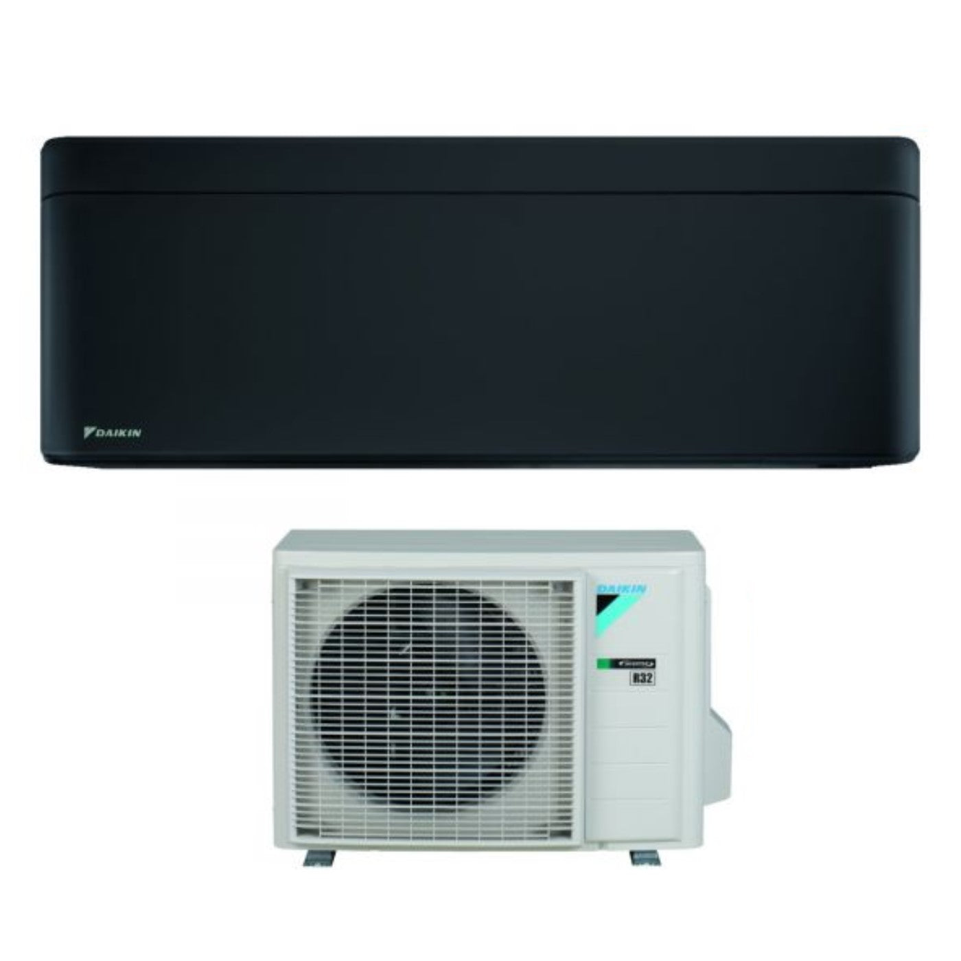 Daikin Bluevolution Inverter Air Conditioner STYLISH TOTAL BLACK series 7000 Btu FTXA20BB R-32 Integrated Wi-Fi Class A+++ Black Color - Italian Warranty