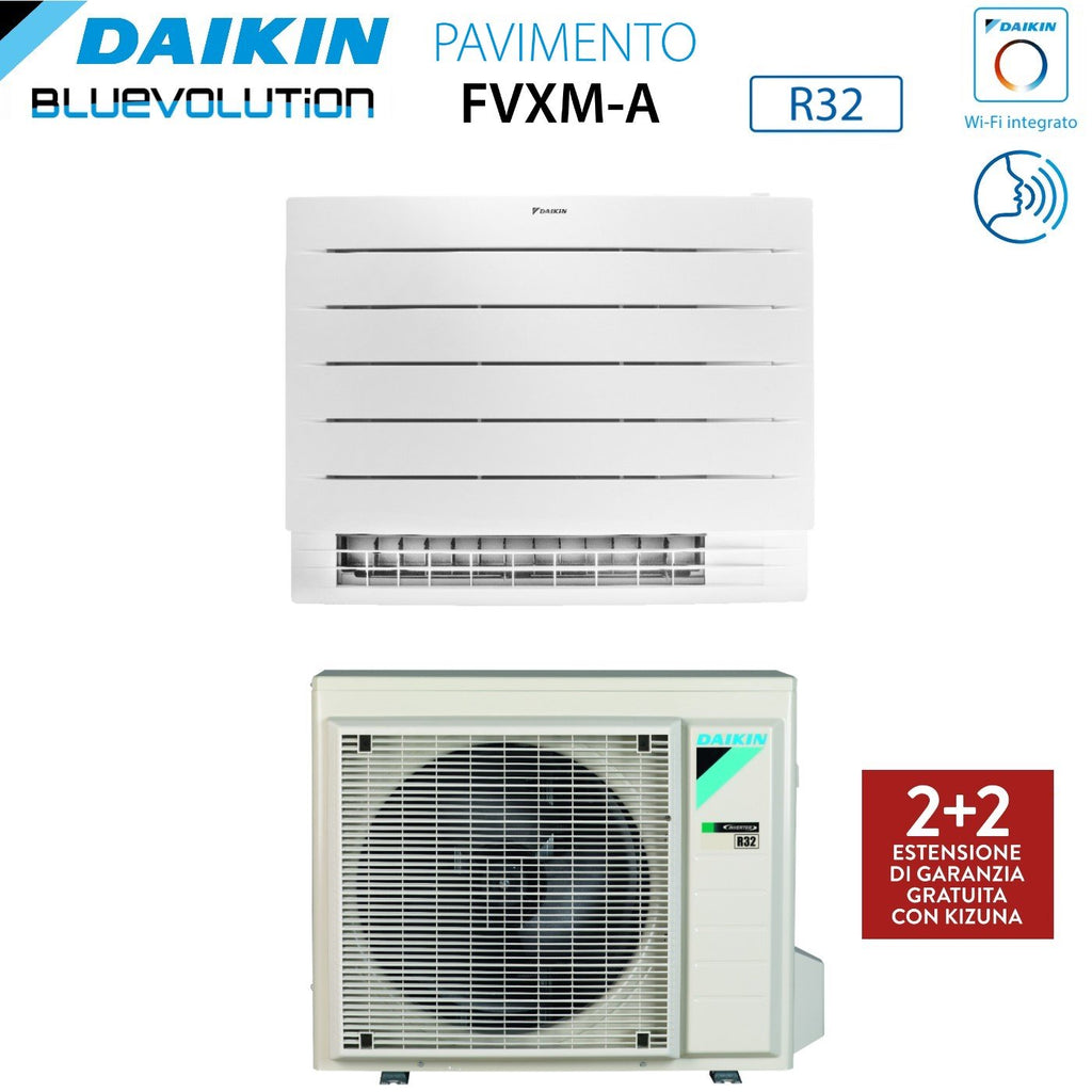 Daikin Bluevolution Perfera Floor-Mounted Air Conditioner 18000 BTU FVXM50A R-32 Integrated Wi-Fi Infrared Remote Control Included Italian Warranty - New