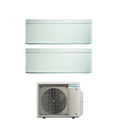 Daikin Bluevolution Dual Split Inverter Air Conditioner STYLISH WHITE 5+7 series with 2MXM40A R-32 Integrated Wi-Fi 5000+7000 White Color Italian Warranty