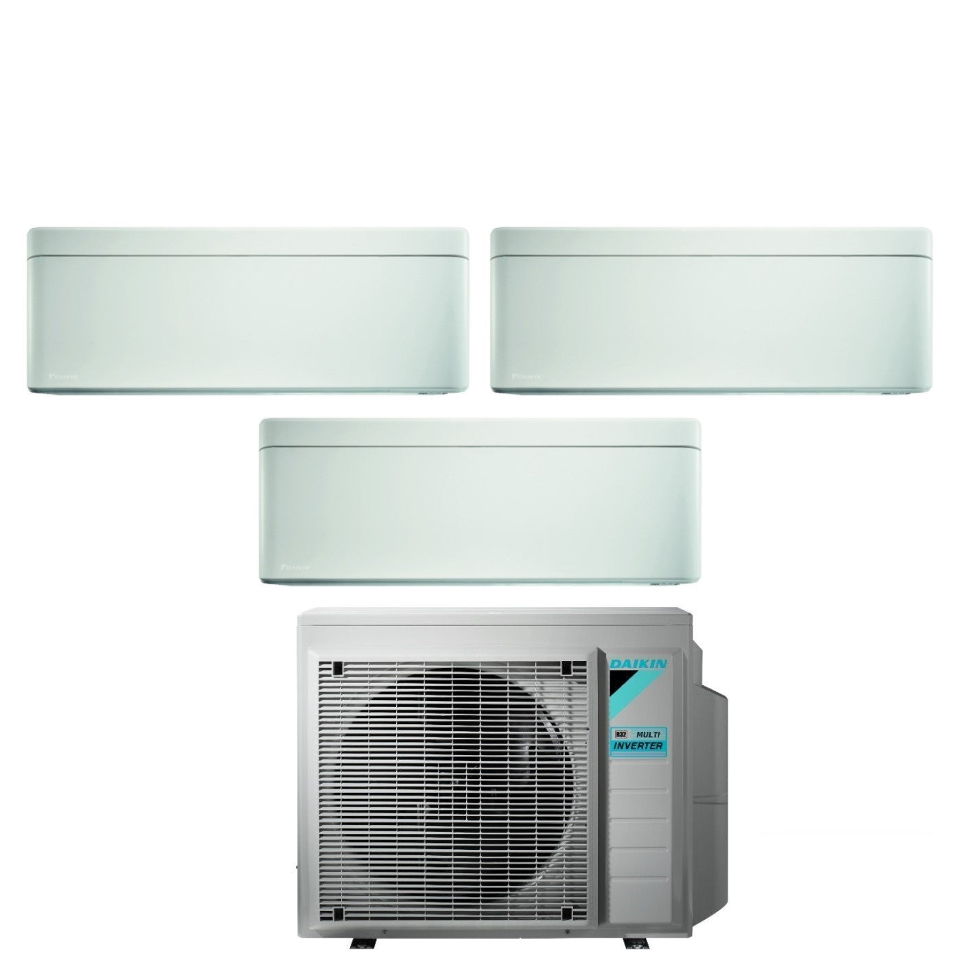Air conditioner tri-split Daikin Bluevolution Inverter series STYLISH WHITE 9+12+12 with 4MXM80A R-32 built-in Wi-Fi 9000+12000+12000 Colore white - Garanzia Italiana