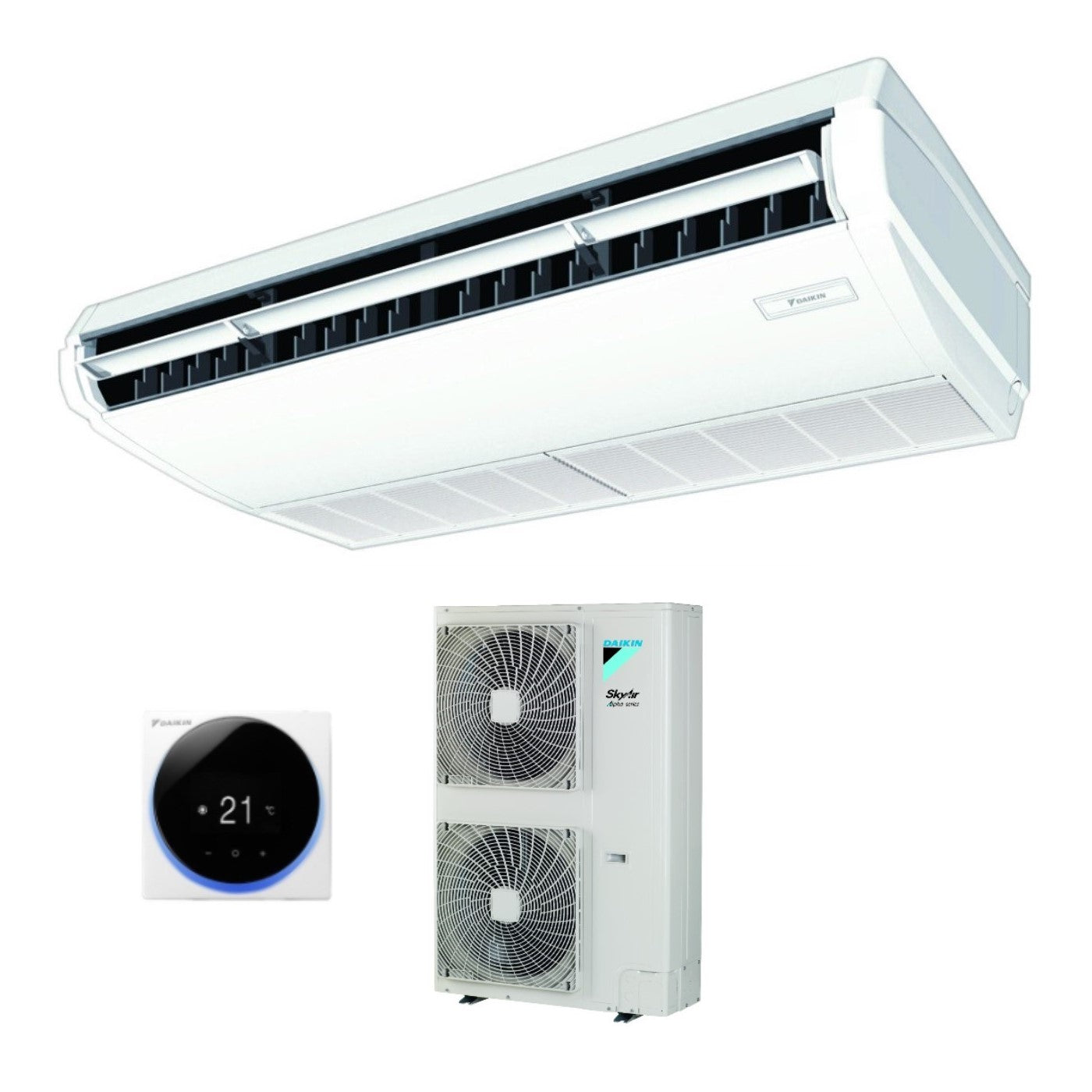 Daikin Wall Mounted Ceiling Air Conditioner DC Inverter 36000 Btu FHA100A Single Phase R-32 Wi-Fi Optional with Wire Control