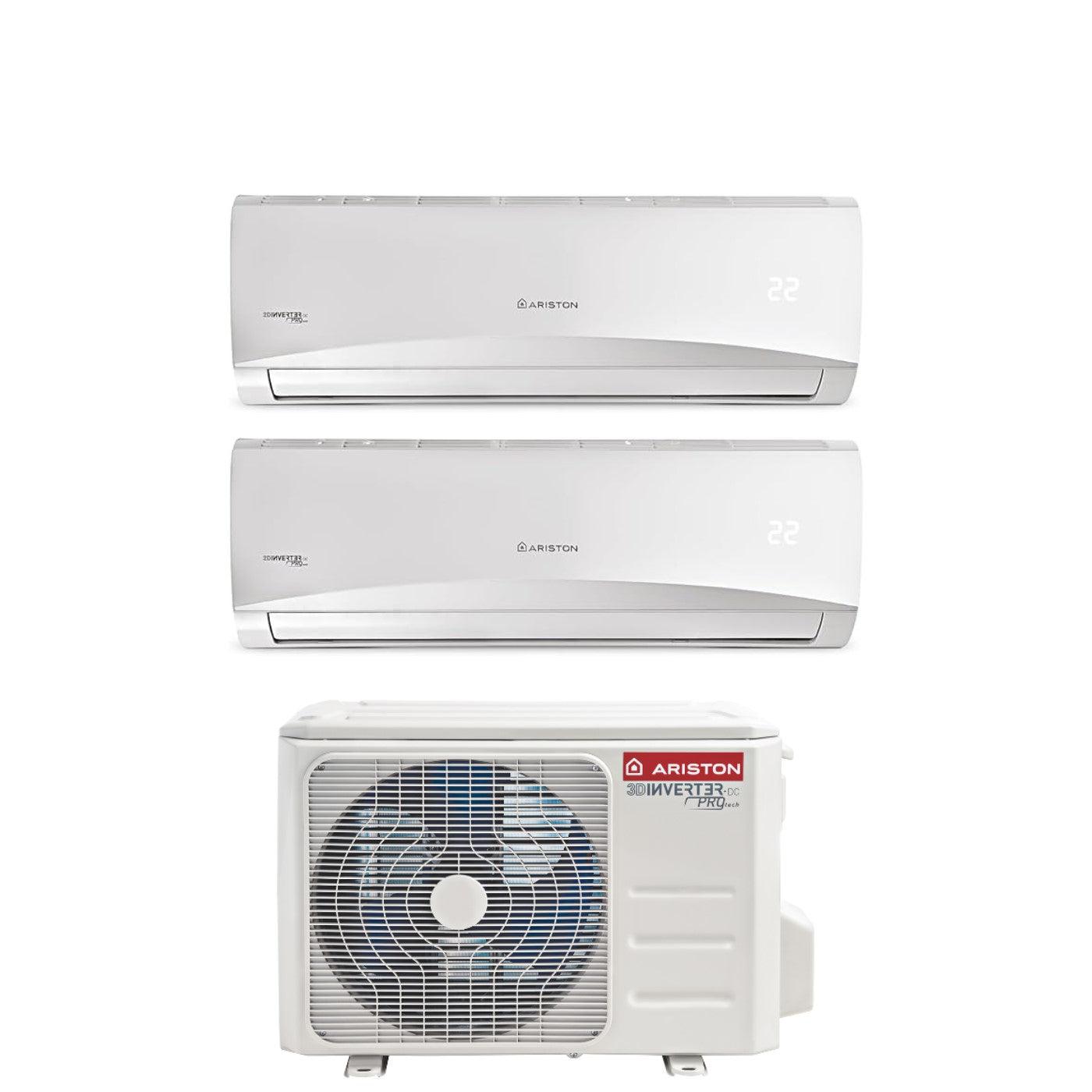 Air conditioner dual-split Ariston Prios 9+12 with Dual C 50 XD0-O R-32 optional Wi-Fi