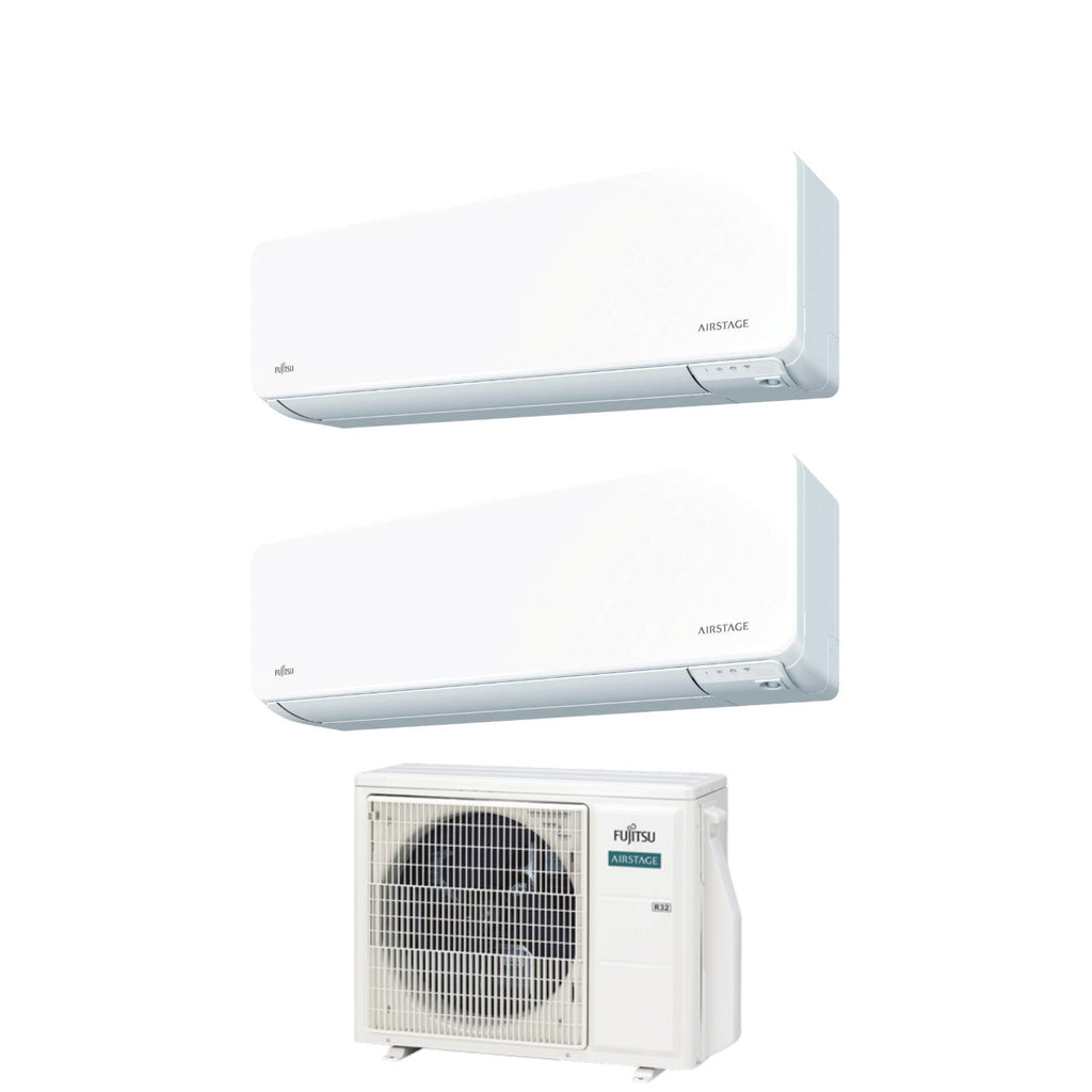 Air conditioner dual-split Fujitsu KG Airstage 9+12 with AOEG18KBCA2 R-32 built-in Wi-Fi