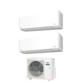 Fujitsu Dual Split Inverter Air Conditioner KM 12+14 series with AOYG18KBTA2 R-32 Integrated Wi-Fi 12000+14000