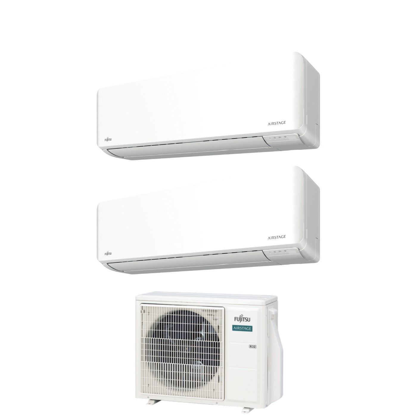 Air conditioner dual-split Fujitsu KM Airstage 9+14 with AOEG18KBCA2 R-32 built-in Wi-Fi
