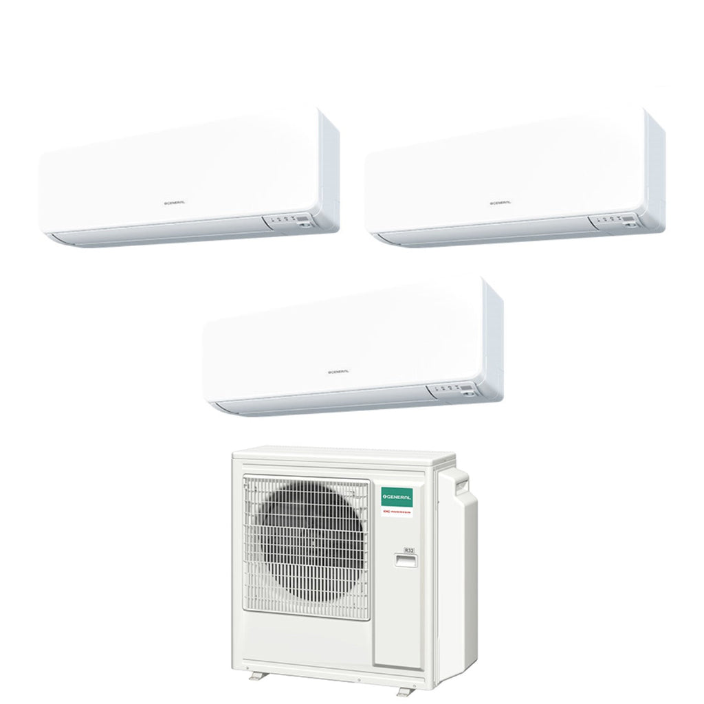 Air conditioner tri-split General Fujitsu Inverter series KG 9+9+14 with AOHG30KBTA4 R-32 optional Wi-Fi 9000+9000+14000