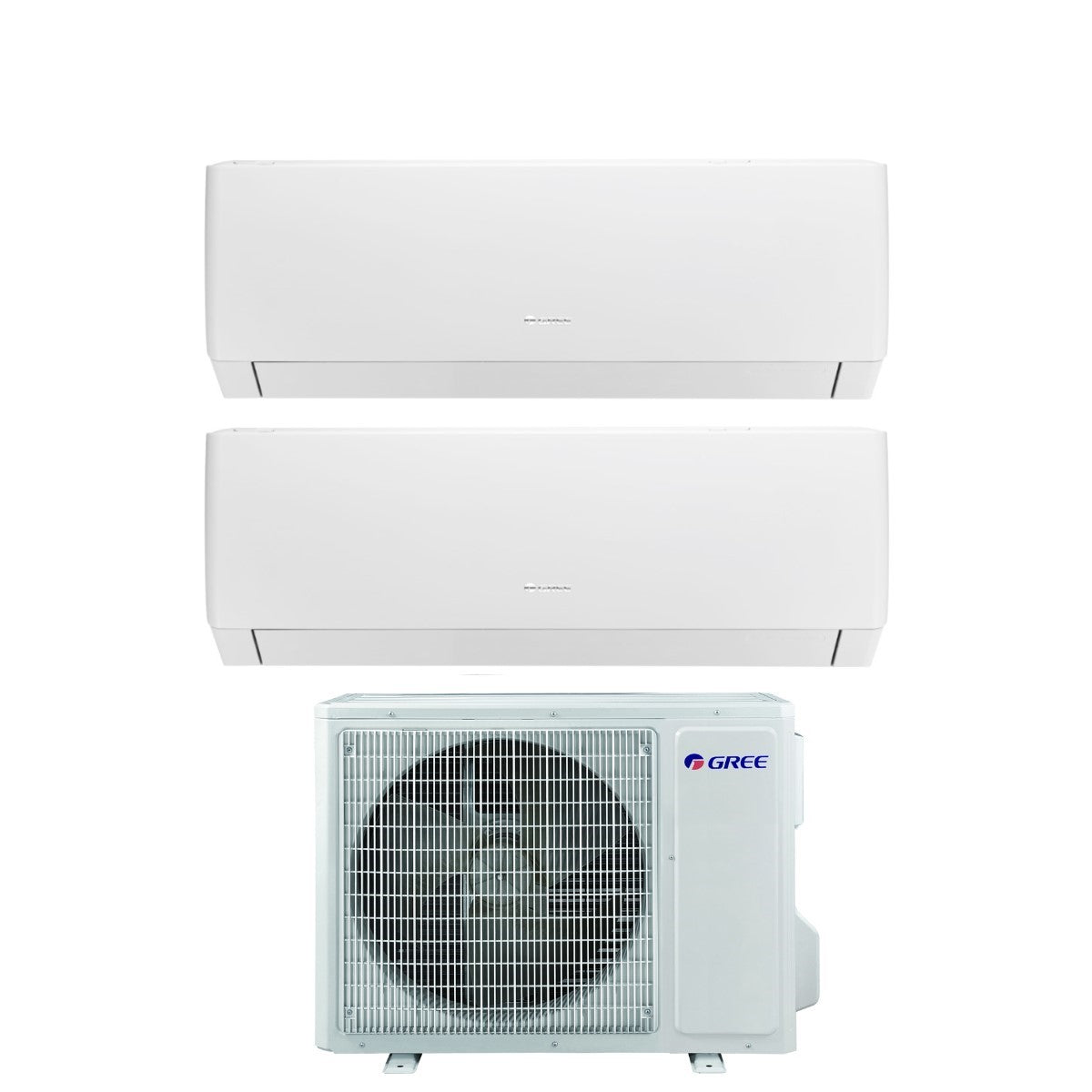 Air conditioner dual-split Gree Pular 12+12 with GWHD(18)NK6NO R-32 built-in Wi-Fi