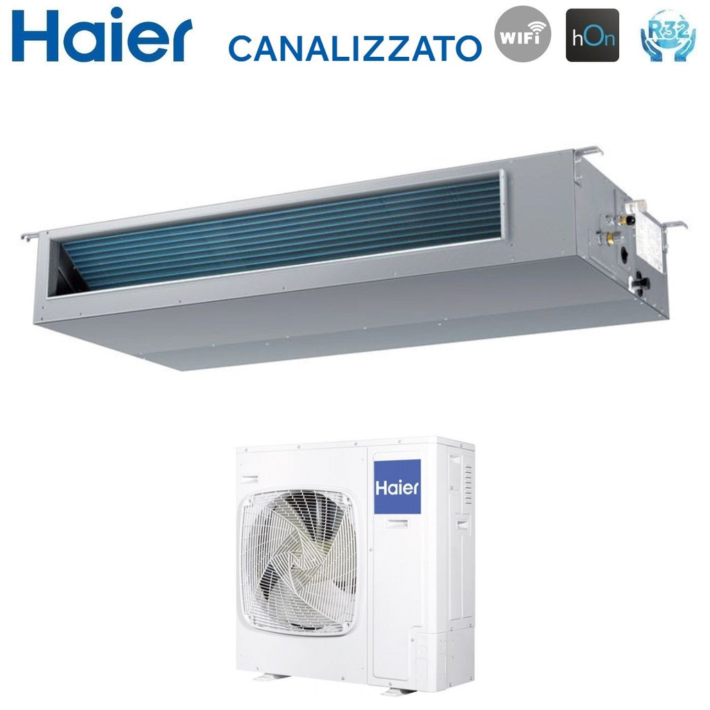 Haier Inverter Air Conditioning Ducted Medium Prevalence 36000 Btu AD105S2SM3FA Three-phase R-32 Wi-Fi Optional Haier YR-HRS01 Infrared Remote Control + RE-02 Receiver