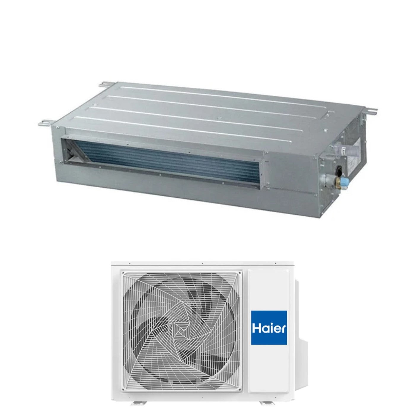 Haier Inverter Air Conditioning Ducted Slim Low Head 24000 Btu AD71S2SS1FA + 1U71S2SR2FA R-32 Integrated Wi-Fi A++/A