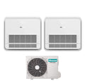 Air conditioner dual-split Hisense Console 9+12 with 2AMW42U4RGC R-32 optional Wi-Fi Telecomando di series Incluso 9000+12000