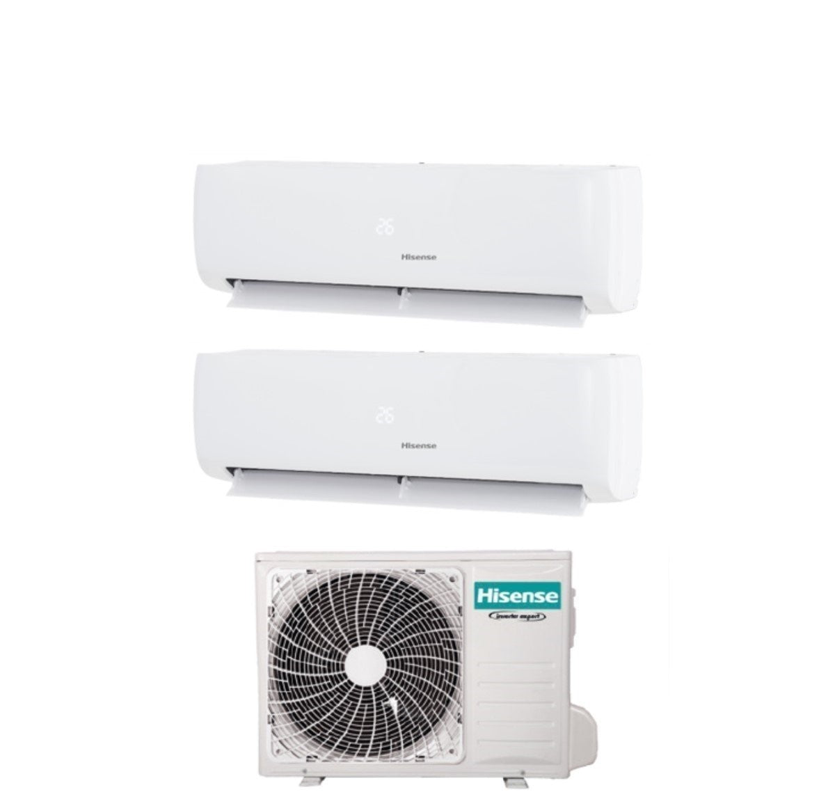 Air conditioner dual-split Hisense IQ Plus 9+9 with 2AMW42U4RGC R-32 built-in Wi-Fi 9000+9000