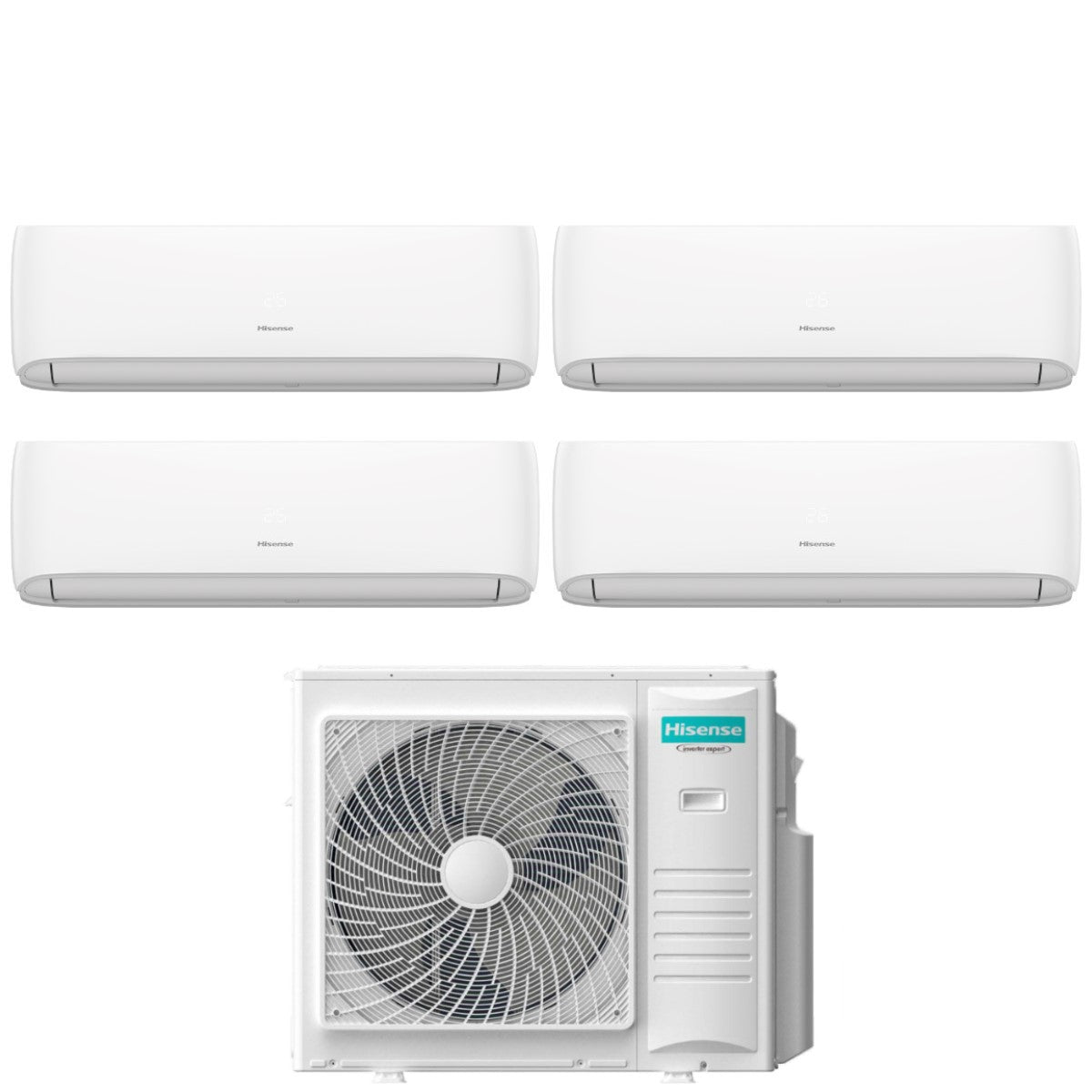 Air conditioner quad-split Hisense Hi-Comfort 7+7+9+12 with 5AMW105U4RQC R-32 built-in Wi-Fi