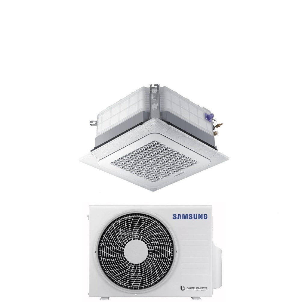 Samsung Inverter Air Conditioner Cassette 4 Way Mini Windfree 18000 Btu AC052RNNDKG R-32 Wi-Fi Optional with Panel Included