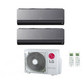 Air conditioner dual-split LG Artcool Mirror 9+12 with MU2R15 R-32 built-in Wi-Fi