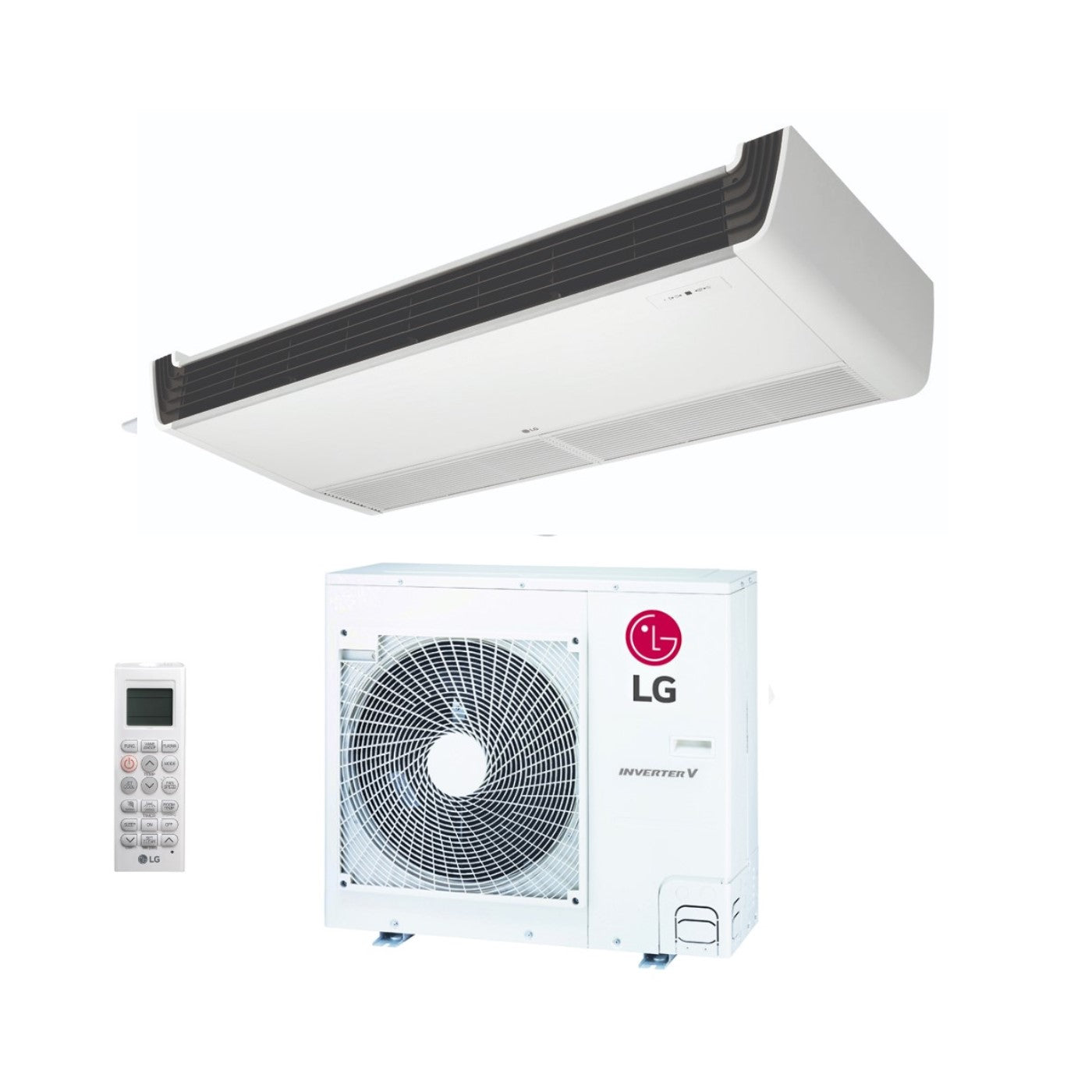 LG Ceiling Inverter Air Conditioner 18000 Btu UV18F Single Phase R-32 Wi-Fi Optional Standard Remote Control Included - New