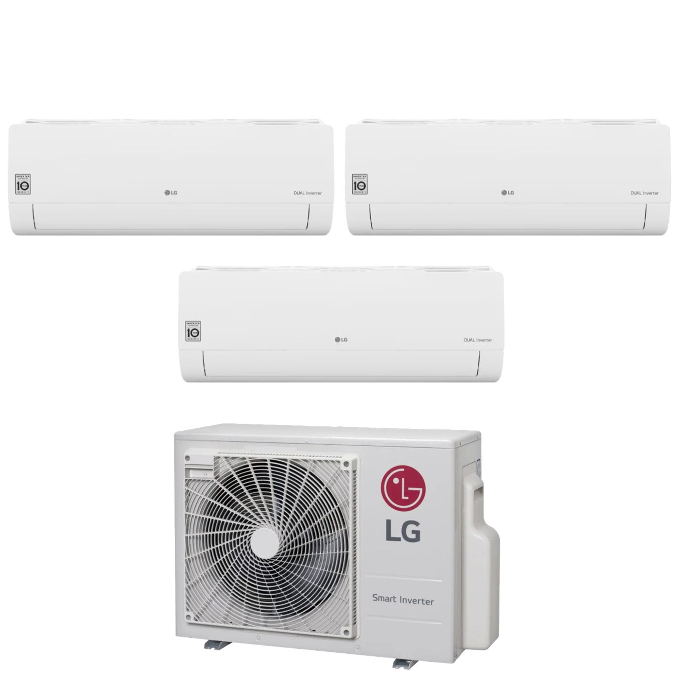 LG Trial Split Inverter Air Conditioner Libero Smart 9+9+9 Series with MU3M21 R-32 9000+9000+9000 Integrated Wi-Fi