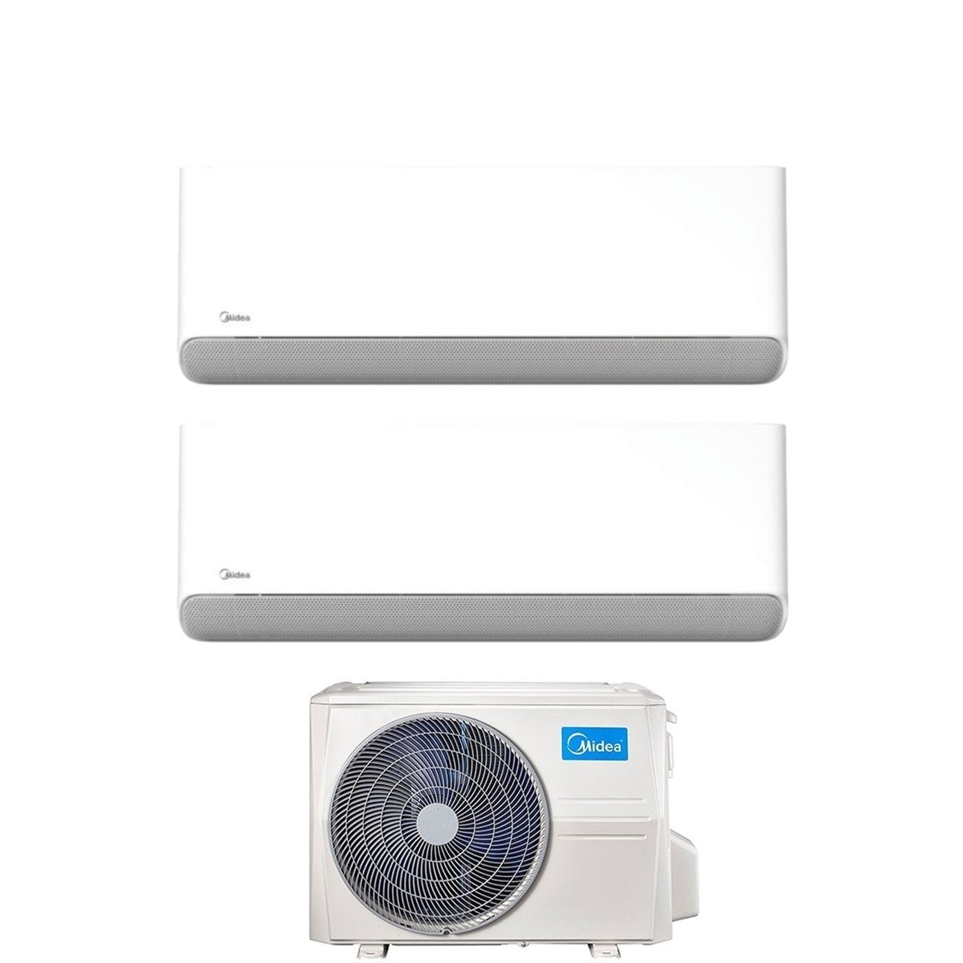 Midea Dual Split Inverter Air Conditioner BreezeleSS E 9+12 series with M2OE-18HFN8-Q R-32 Integrated Wi-Fi 9000+12000
