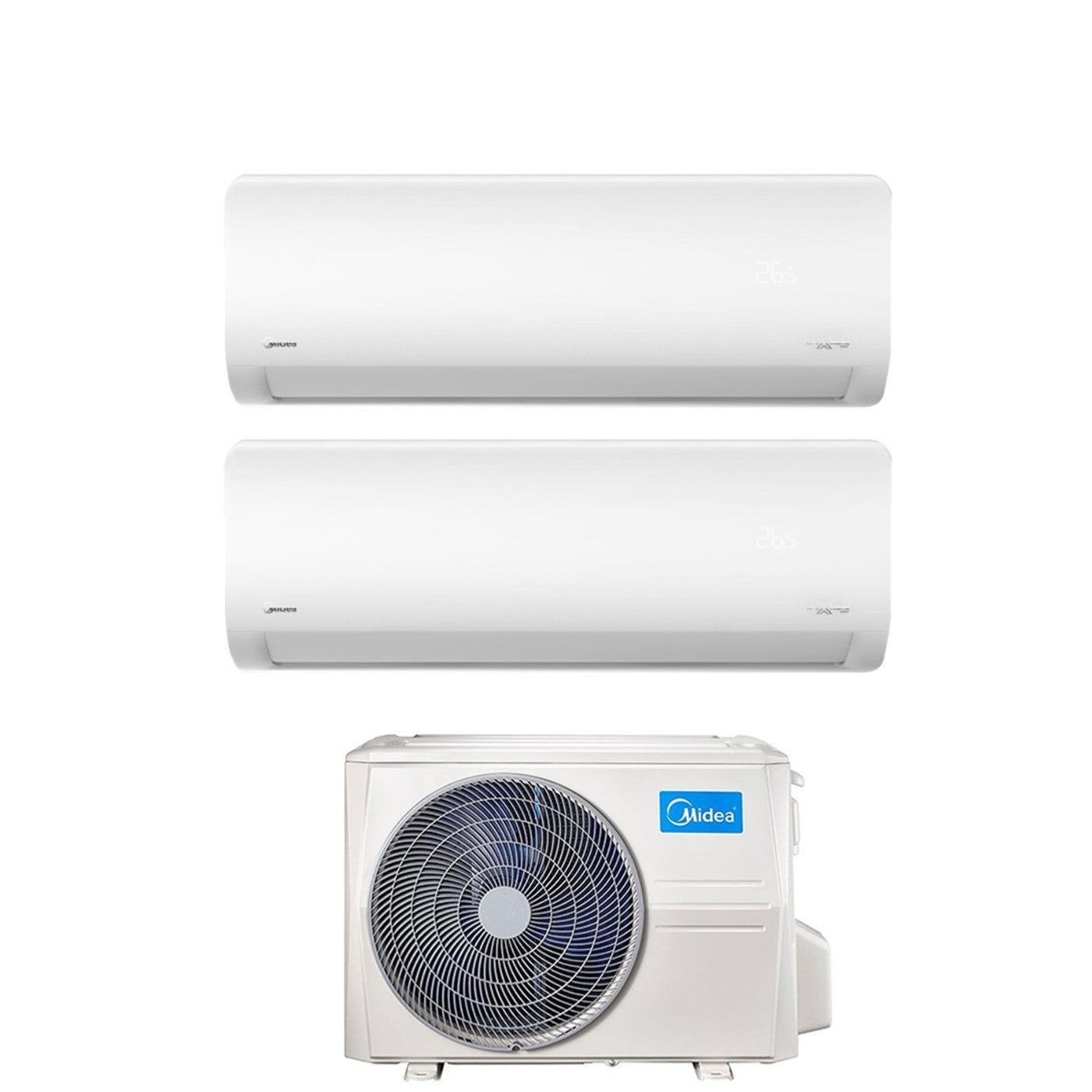 Midea Dual Split Inverter Air Conditioner XTREME 12+18 series with M4O-36FN8-Q R-32 Integrated Wi-Fi 12000+18000 - New