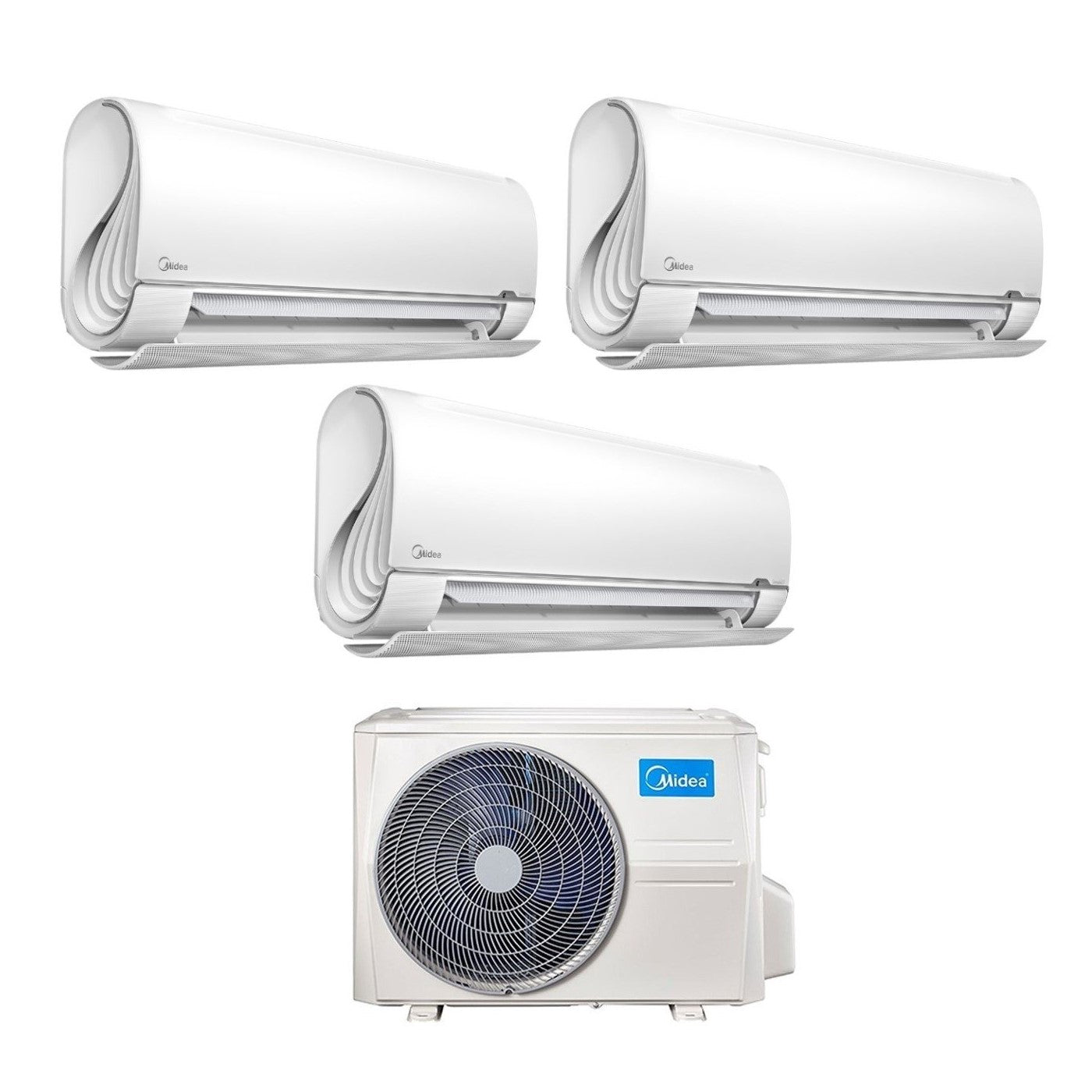 Midea Breezeless+ 9+9+12 BTU Tri-Split Air Conditioner R-32 Wi-Fi Built-in | M3OF-21HFN8-Q