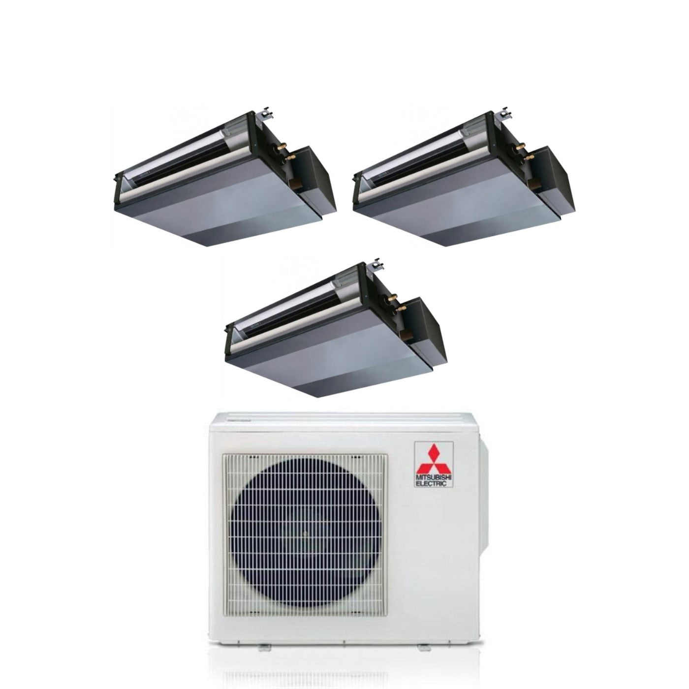 Mitsubishi Electric Ducted Air Conditioner Trial Split Inverter 9+9+12 with MXZ-3F68VF R-32 Wi-Fi Optional 9000+9000+12000