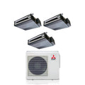 Mitsubishi Electric Ducted Air Conditioning Trial Split Inverter 9+9+18 with MXZ-4F72VF R-32 Wi-Fi Optional 9000+9000+18000