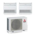 Air conditioner dual-split Mitsubishi Electric Console MSZ-KT 9+9 with MXZ-2F53VF R-32 optional Wi-Fi