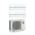 Air conditioner dual-split Mitsubishi Electric Kirigamine Style Pearl White 9+12 with MXZ-2F42VF R-32 built-in Wi-Fi white