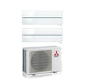 Air conditioner dual-split Mitsubishi Electric Kirigamine Style Pearl White 9+12 with MXZ-2F53VF R-32 built-in Wi-Fi white