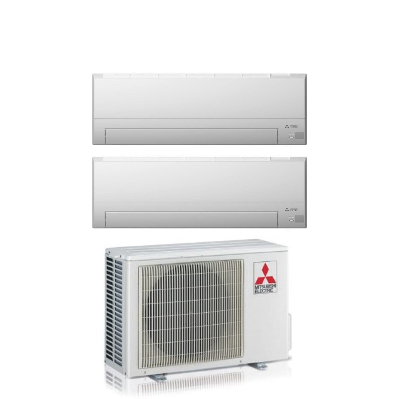 Mitsubishi Electric Dual Split Inverter Air Conditioner MSZ-BT 7+12 series with MXZ-2F53VF R-32 Wi-Fi 7000+12000